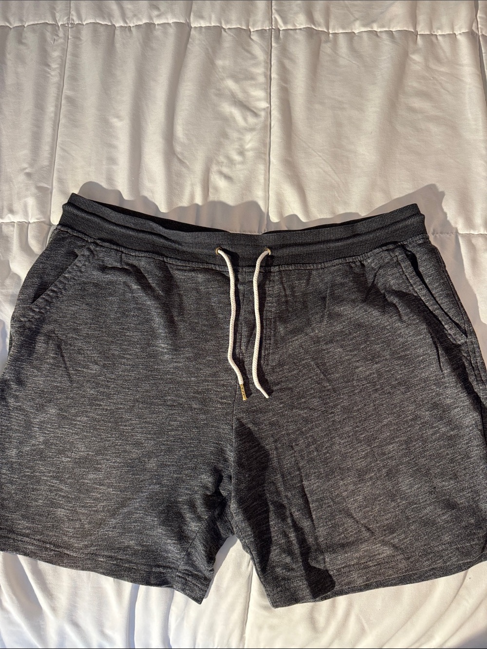 No Boundaries Women's Charcoal Gray Athletic Knit Shorts